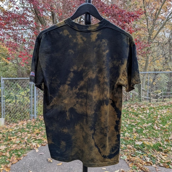 Hand-Dyed Rare Oakland Raiders NFL T-shirt | Vintage 90s - Picture 6 of 8